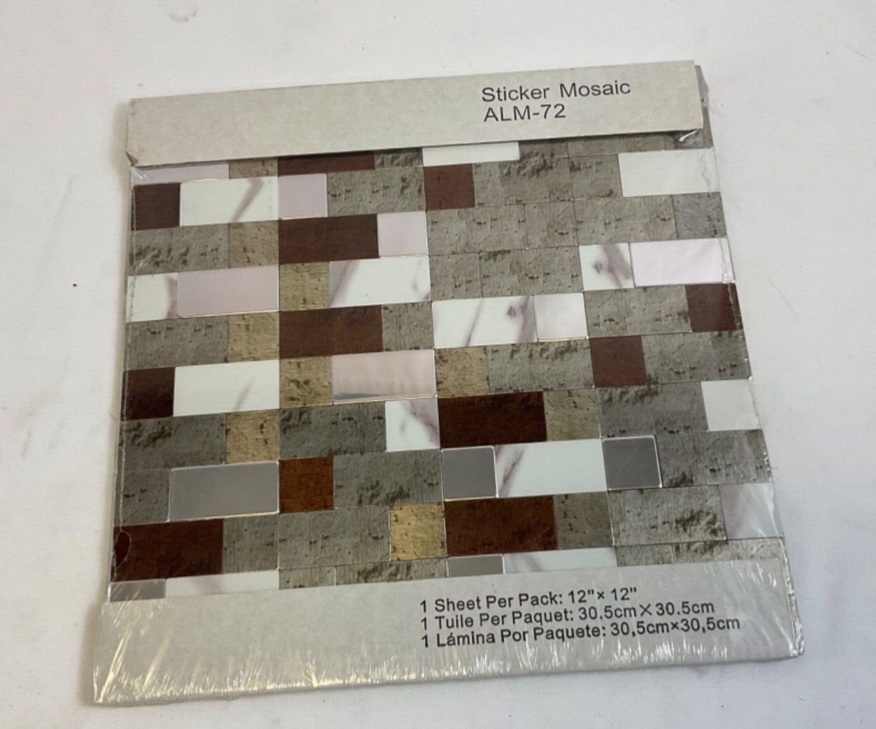 5X Peel & Stick Backsplash Kitchen Wall Decor 12X12 Mosaic