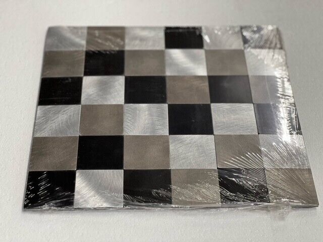 5PACK. Peel & Stick Self-Adhesive Wall Tile Kitchen/Bathroom (Black/Gray) Mosaic