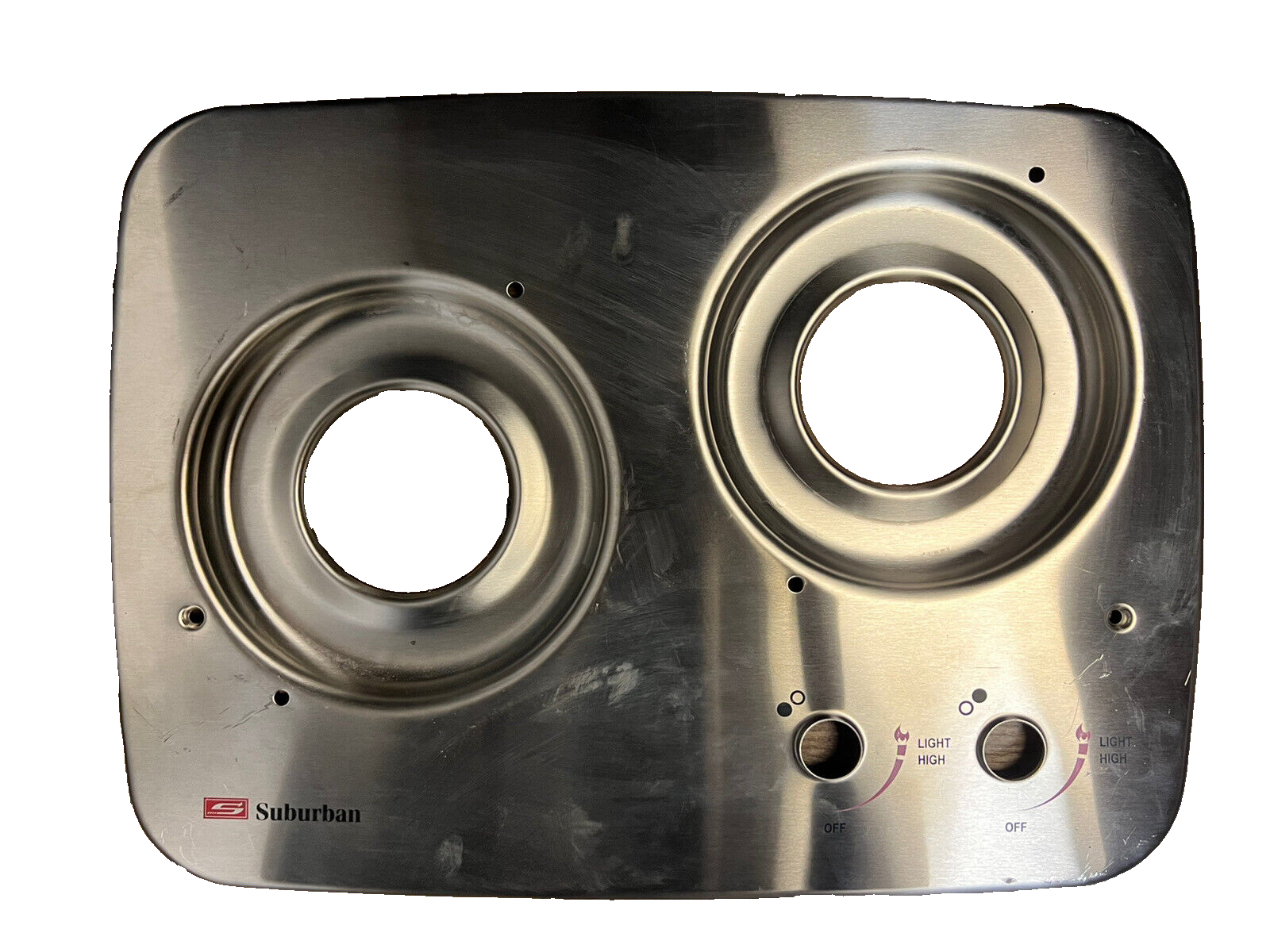 RV Suburban Drop-In Cooktop Replacement Top Stainless Steel