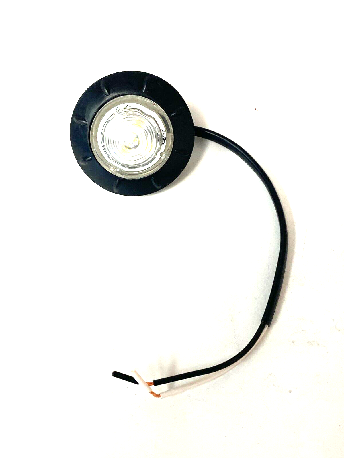 5 Pack Clear White 1-1/4" Side LED Light 6 LED Marker Lamp Trailer RV Camp