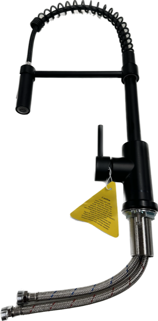 Coiled Pull Down Faucet Matte Black NMK504-MB Home/RV