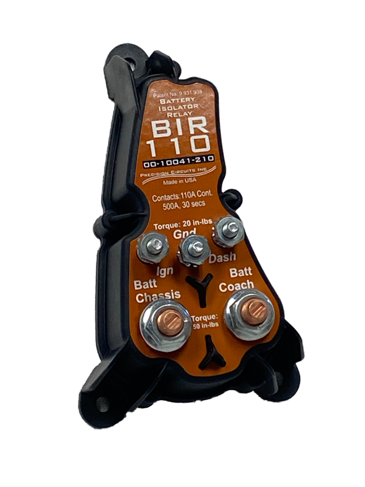 Battery Isolator Relay Camper Van BIR 110 00-10041-210 Precision Circuits Inc