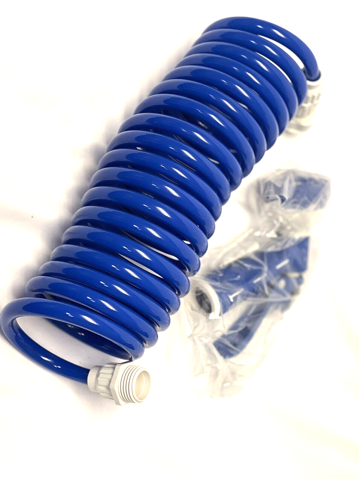 RV Exterior Quick Connect Sprayer with 7 Spray Settings and Coiled Hose Kit Blue