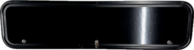 RV Cargo Access Door Black 12" X 53" Camper-Motorhome-Trailer