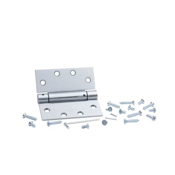 3PACK Spring Hinge CPS4545-26D 4.5" X 4.5" Brushed Chrome Steel Cabinet Hardware