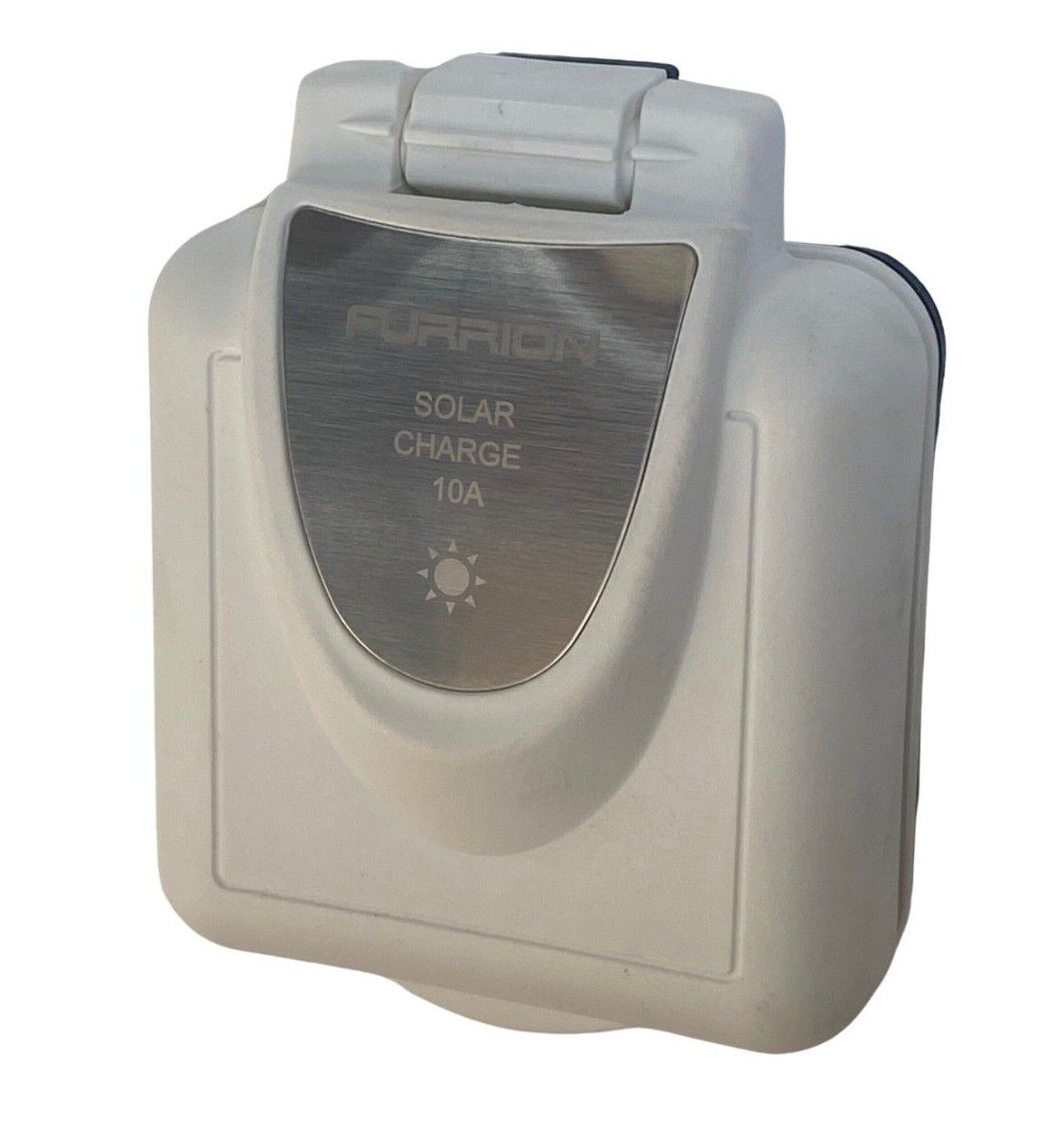 Furrion RV 10 Amp RV Solar Port Inlet White Marine Grade Camper Exterior Plugin