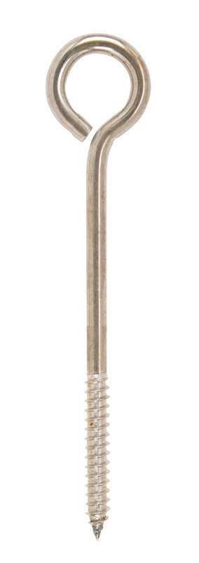 Hampton 5/16 in. X 6 in. L Stainless Stainless Steel Lag Thread Eyebolt