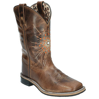Smoky Mountain Women's Sunburst Western Boots - Brown 6
