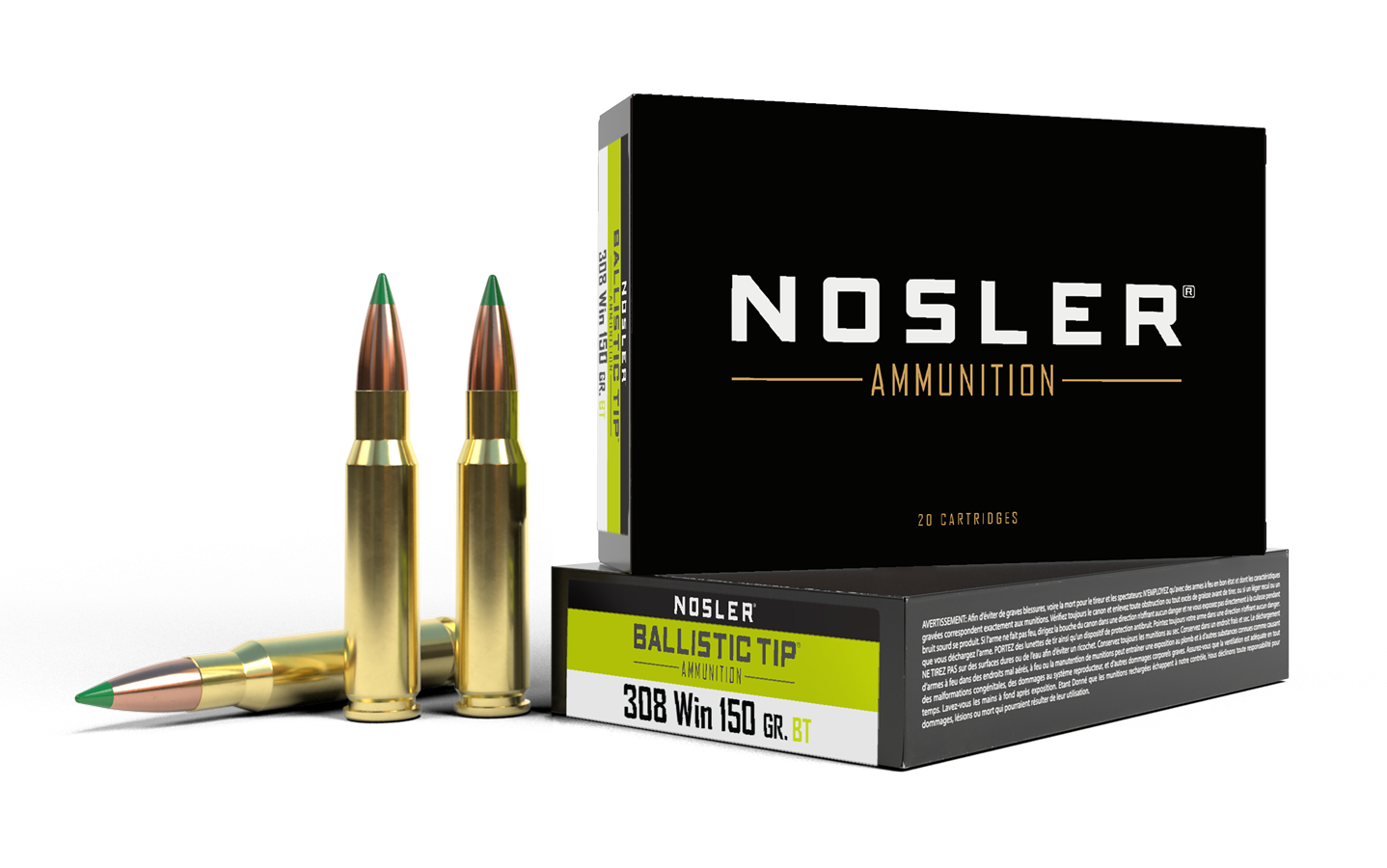 308 Winchester 150gr Ballistic Tip Hunting Ammunition
