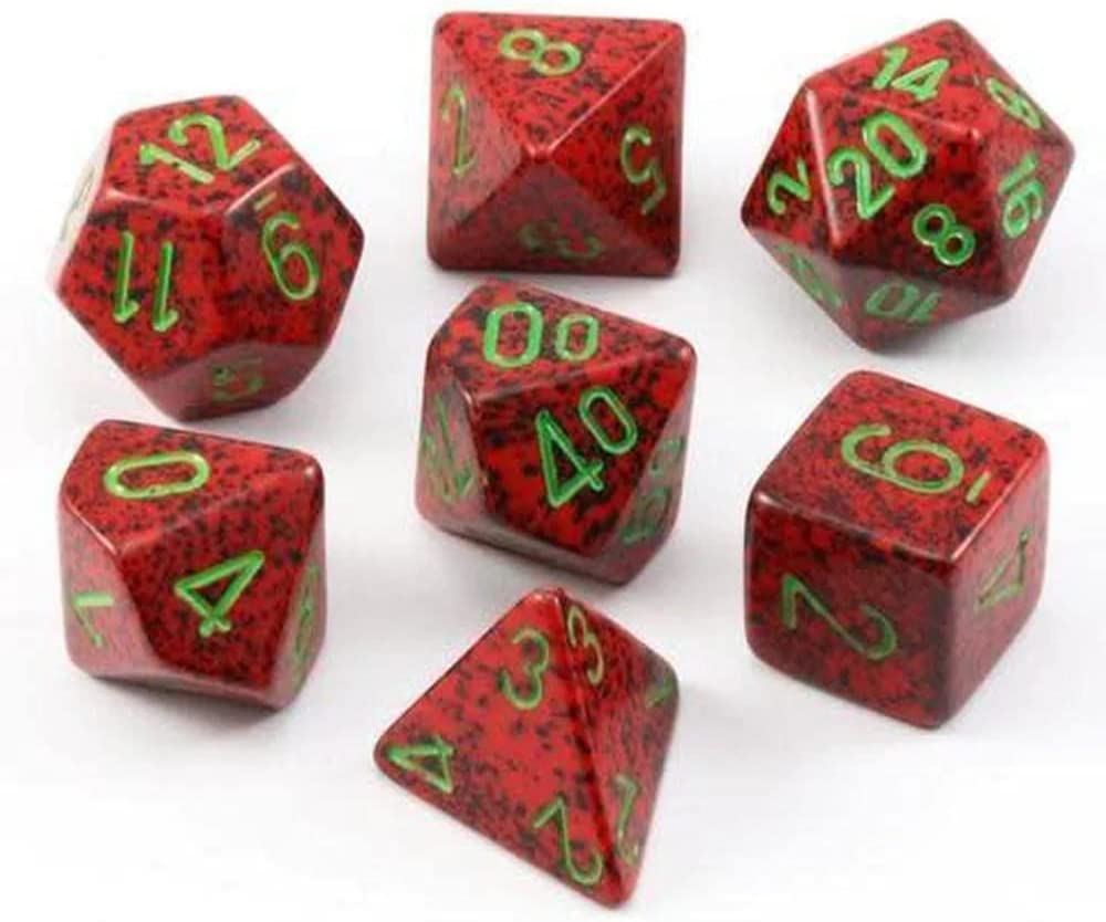 Chessex Dice-Speckled Mercury Set, Multicolor