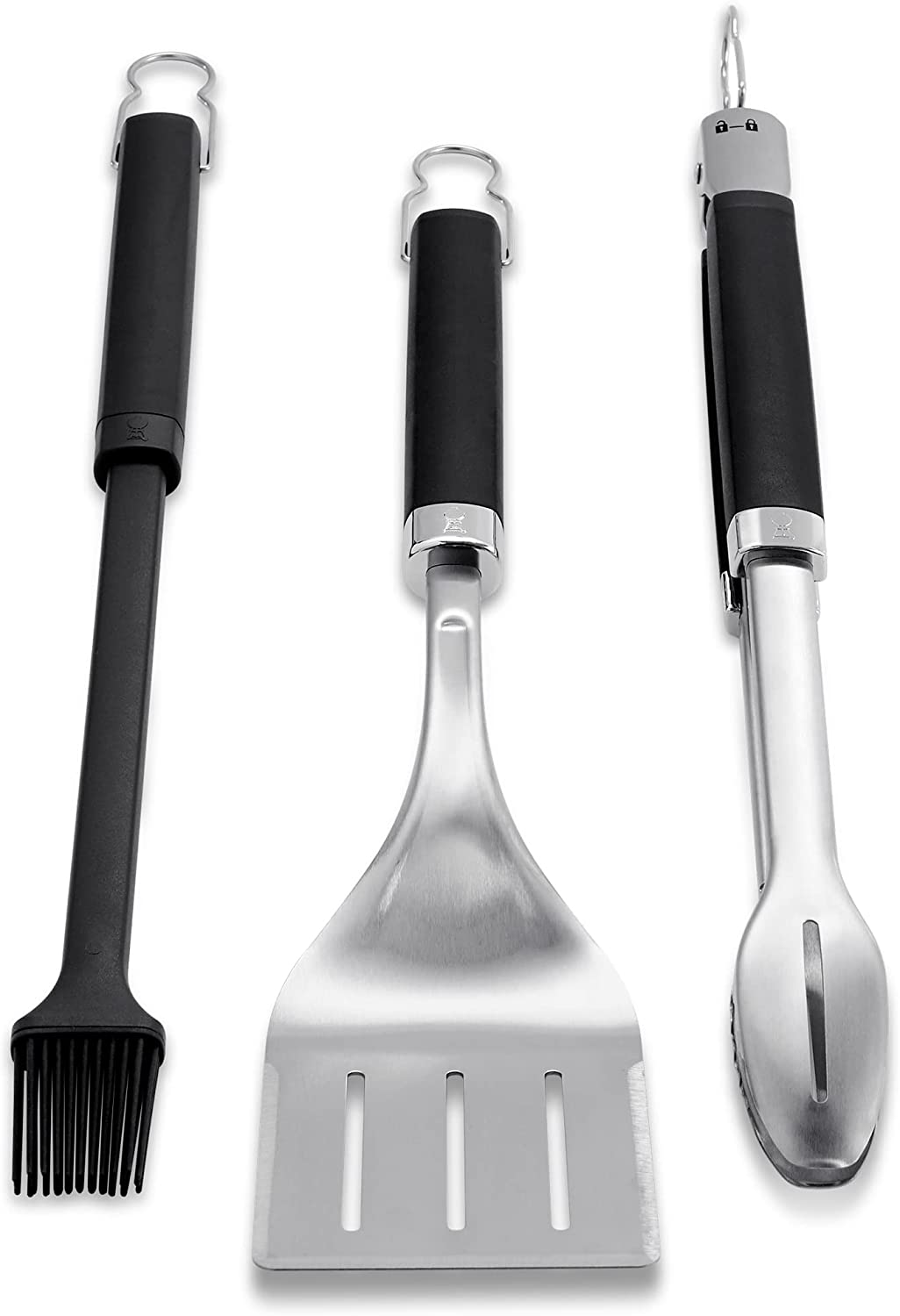 Weber Precision 3-Piece Grilling Tool Set, Stainless Steel