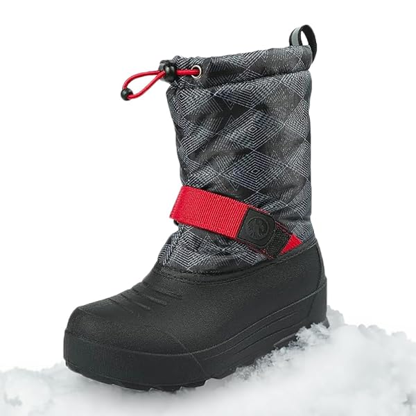 Northside Little Kid's Frosty Winter Boot (Black/Charcoal) Sizes 4-7