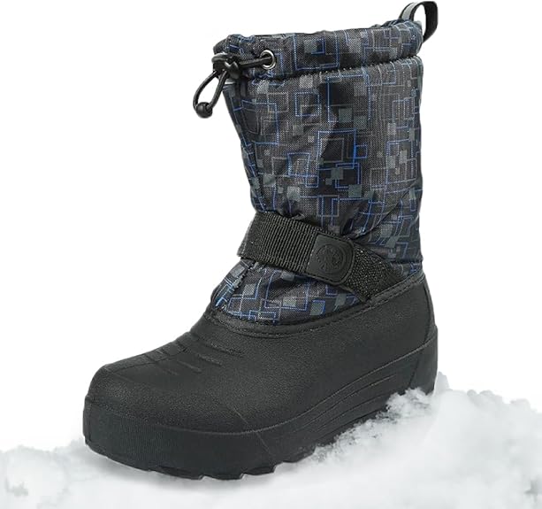 Northside Little Kid's Frosty Insulated Winter Snow Boots (Black/Blue) Sizes 11-3