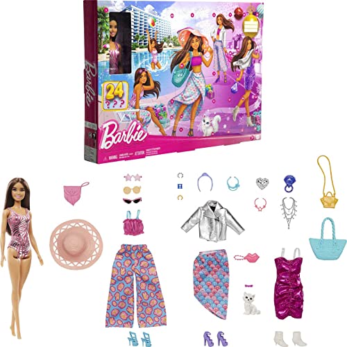 Barbie Doll And Fashion Advent Calendar, 24 Clothing And Accessory Surprises