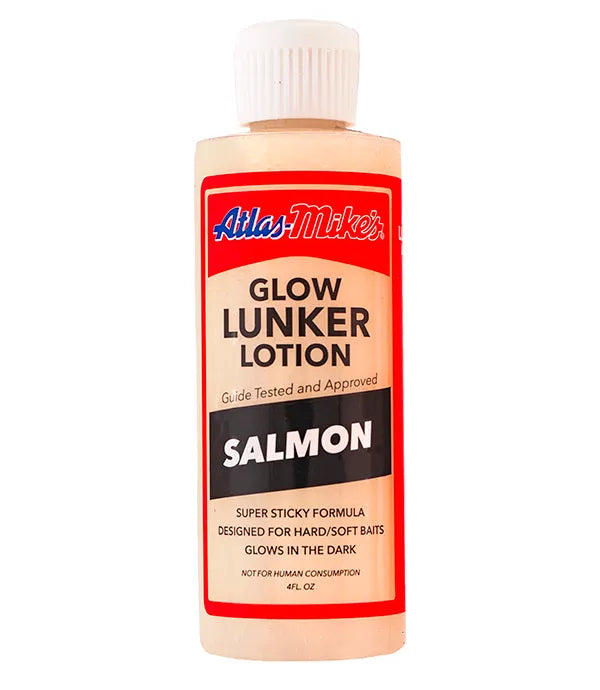 Atlas Mike’s Glow Lunker Lotion – Salmon/Glow