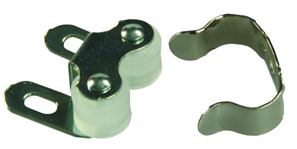 JR Products 70225 Double Barrel Catch Type Access Door Latch