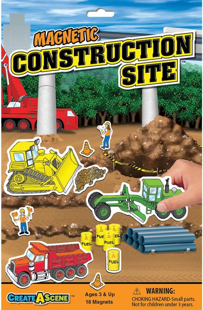 Create-A-Scene Magnetic Playset - Construction