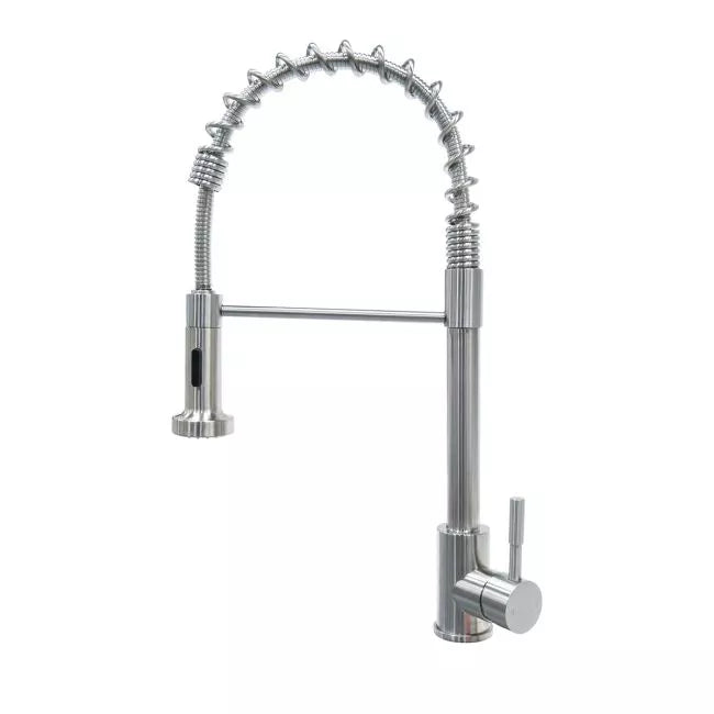 Lippert | Coiled Spring Sprayer Faucet | 719323 | Stainless Steel