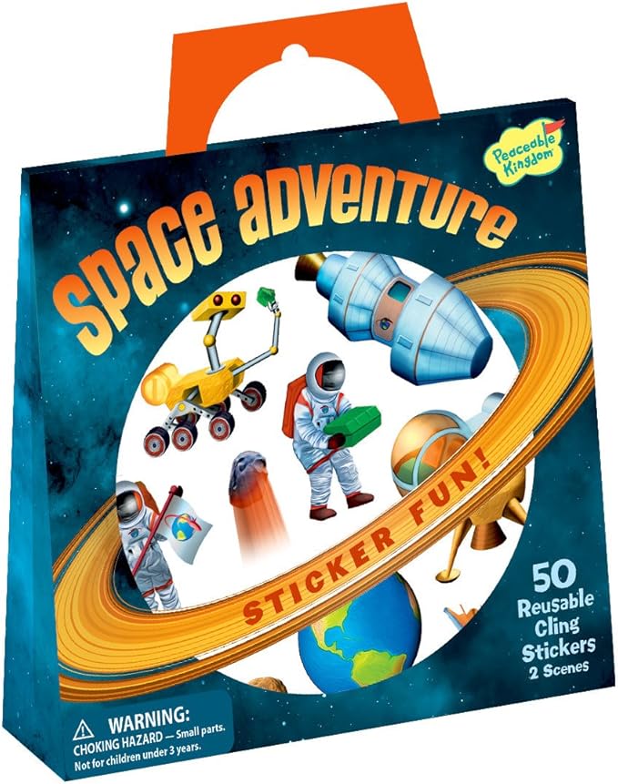 Space Adventure Reusable Sticker Tote