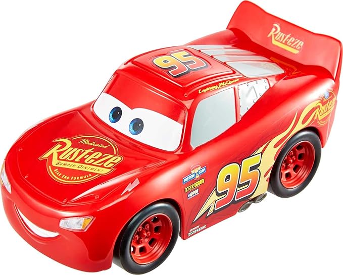 Disney And Pixar Cars Track Talkers Lightning Mcqueen Talking Toy Car, 5.5 Inch Collectible