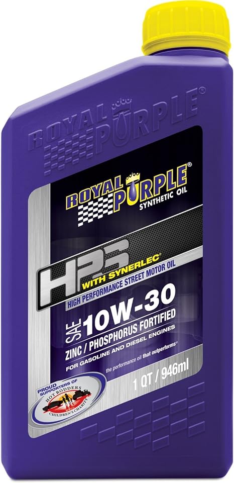 Royal Purple HPS 10W-30 High Performance Street Synthetic Motor Oil with Synerlec - 1 Quart