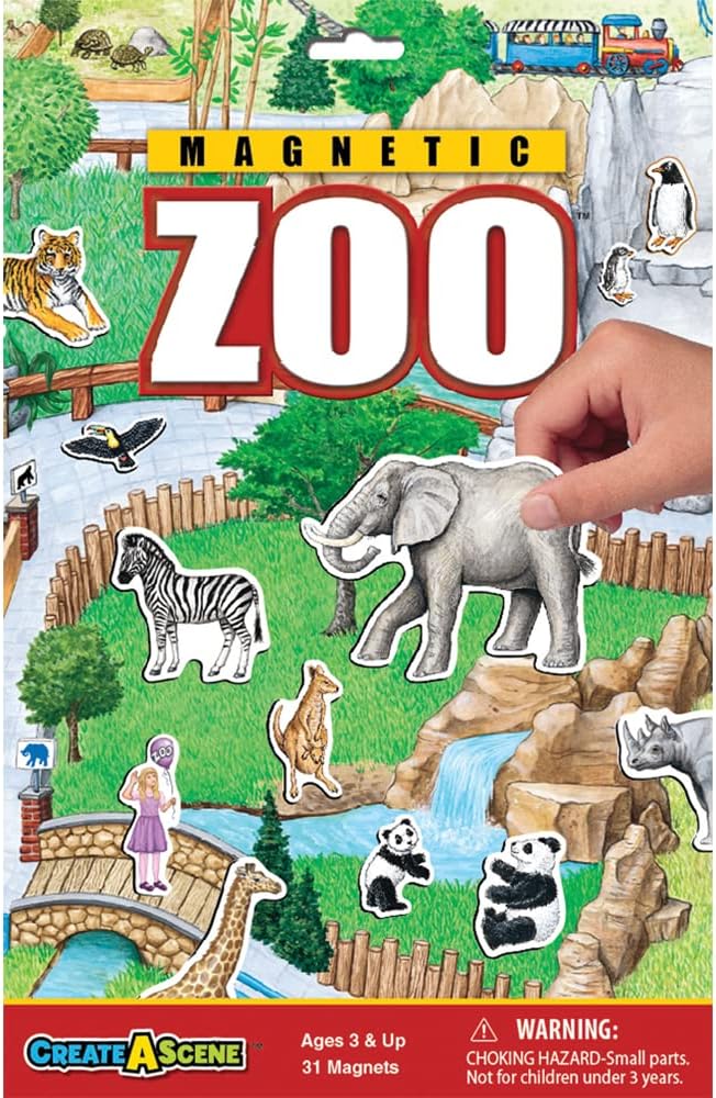 Create-A-Scene — Zoo Magnetic Playset