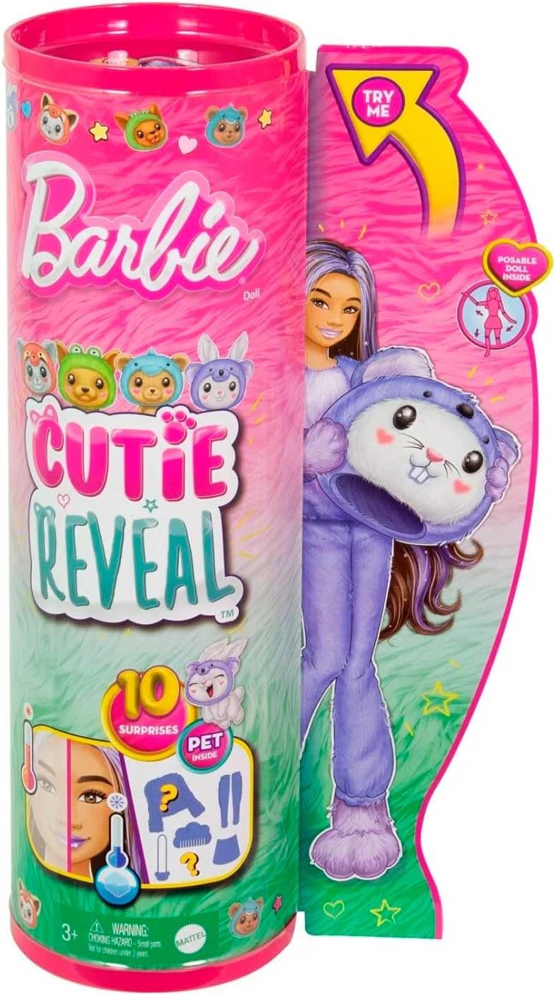 Barbie Cutie Reveal Doll & Accessories with Animal Costume