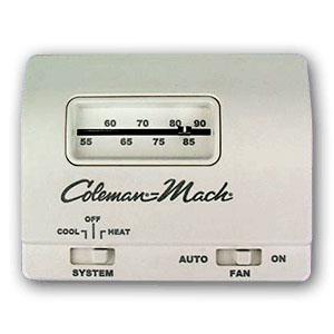 Coleman 7330B3441 Single Stage Wall Thermostat, White