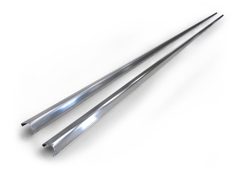 Amp Research 75149-01A Running Board Trim 79" Stainless Steel Strips Set Of 2