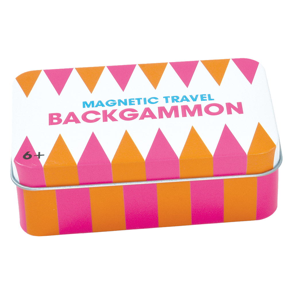 Backgammon Magnetic Tin Travel Game