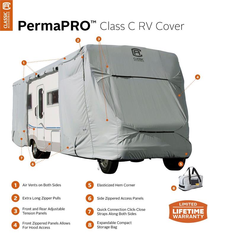 Classic Accessories 80-131-181001-00 PermaPRO Class C Cover 29'-32'