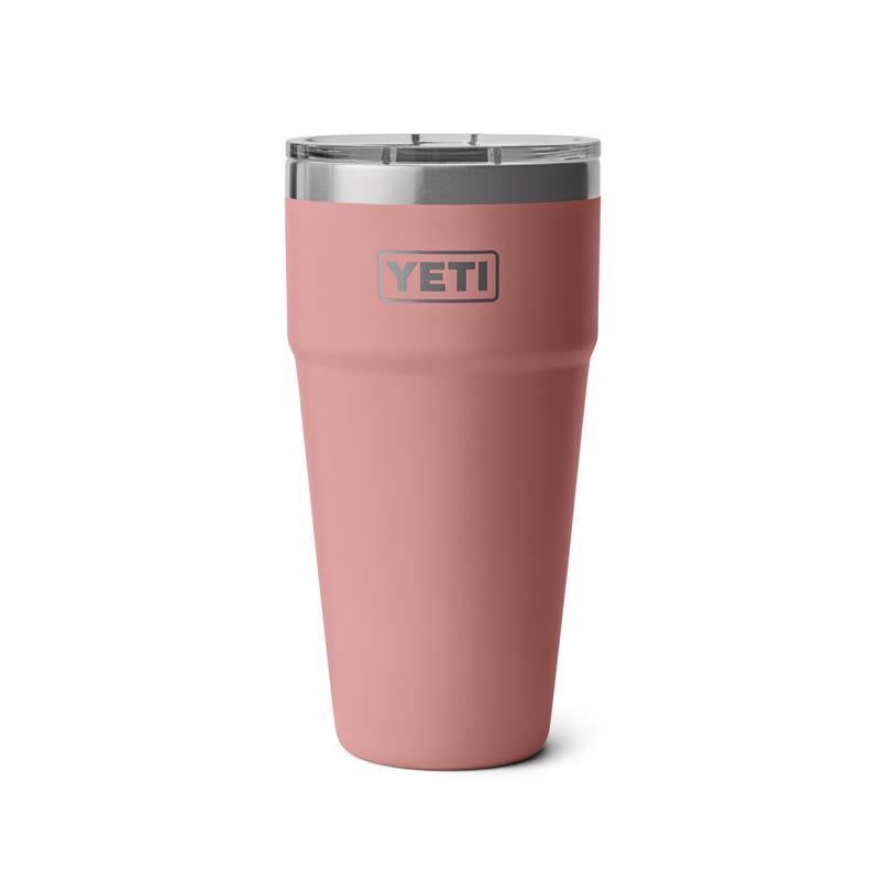 YETI Rambler 30 oz Sandstone Pink BPA Free Stackable Tumbler with MagSlider Lid