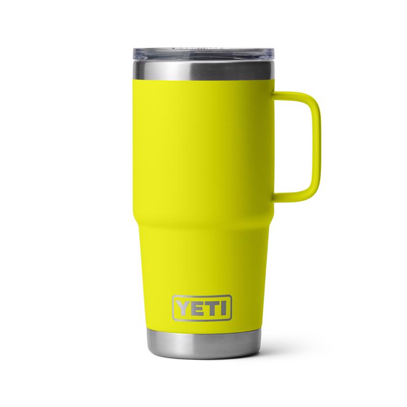 YETI Rambler 20 oz Firefly Yellow BPA Free Travel Mug