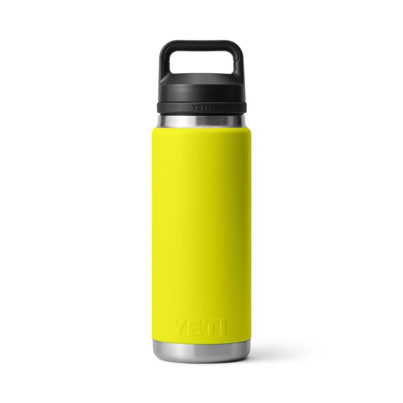 YETI Rambler 26 oz Firefly Yellow BPA Free Bottle with Chug Cap