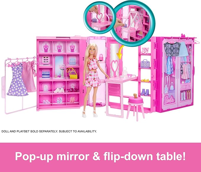 Barbie Dream Closet with Barbie Doll and Accessories