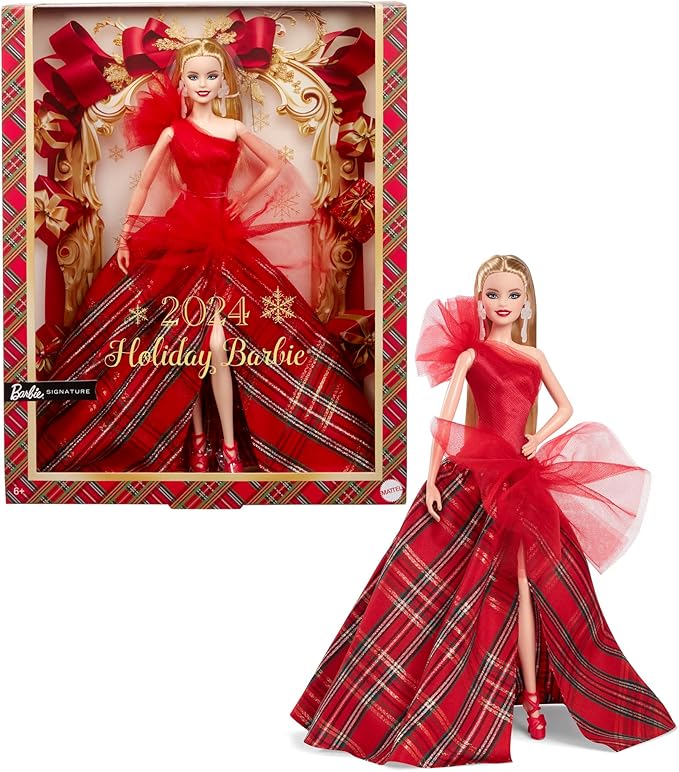 Barbie 2024 Holiday Barbie Dolls, Seasonal Collector Gift