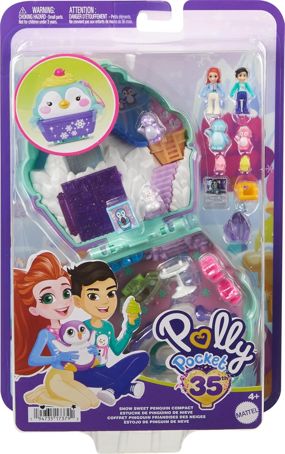 Polly Pocket Snow Sweet Penguin Compact
