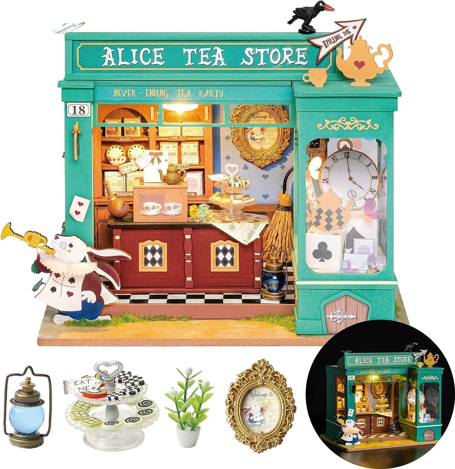 Rolife 3D Alice's Tea Store