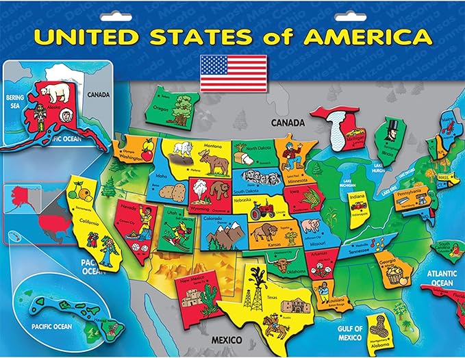 Create-A-Scene — USA Puzzle Magnetic Playset