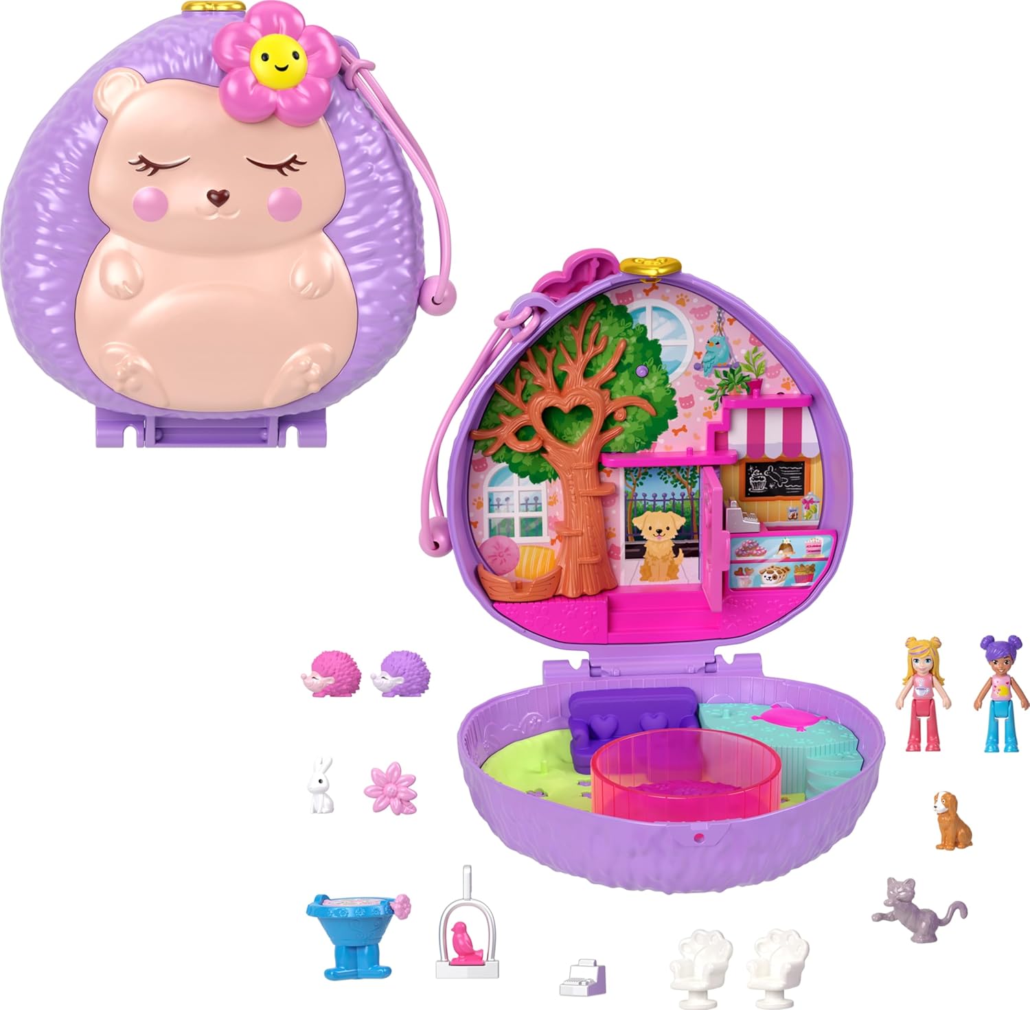 Polly Pocket Hedgehog Coffee Shop Playset