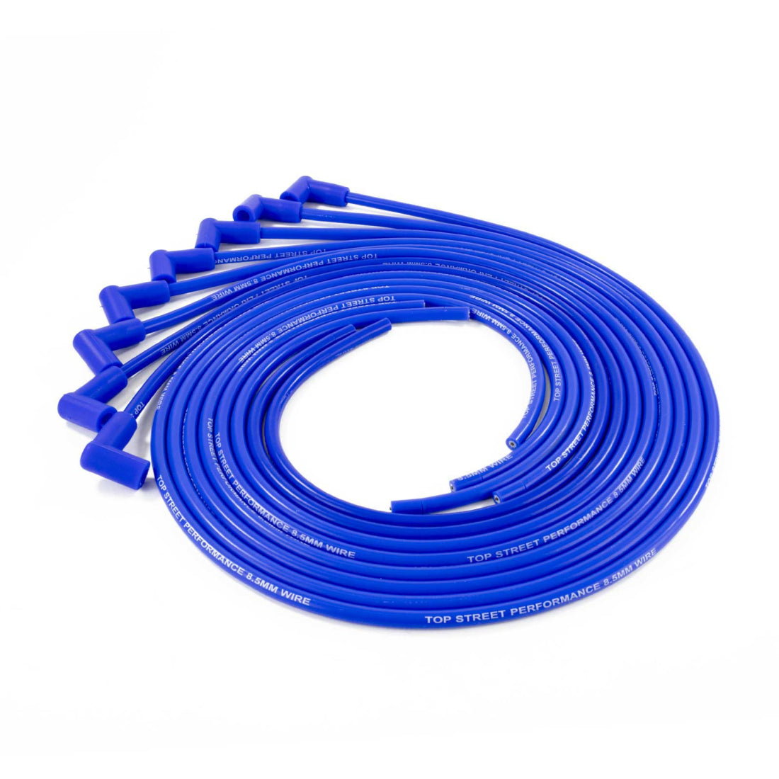 8.5mm Universal Blue Ignition Wires with 90° Plug Boots