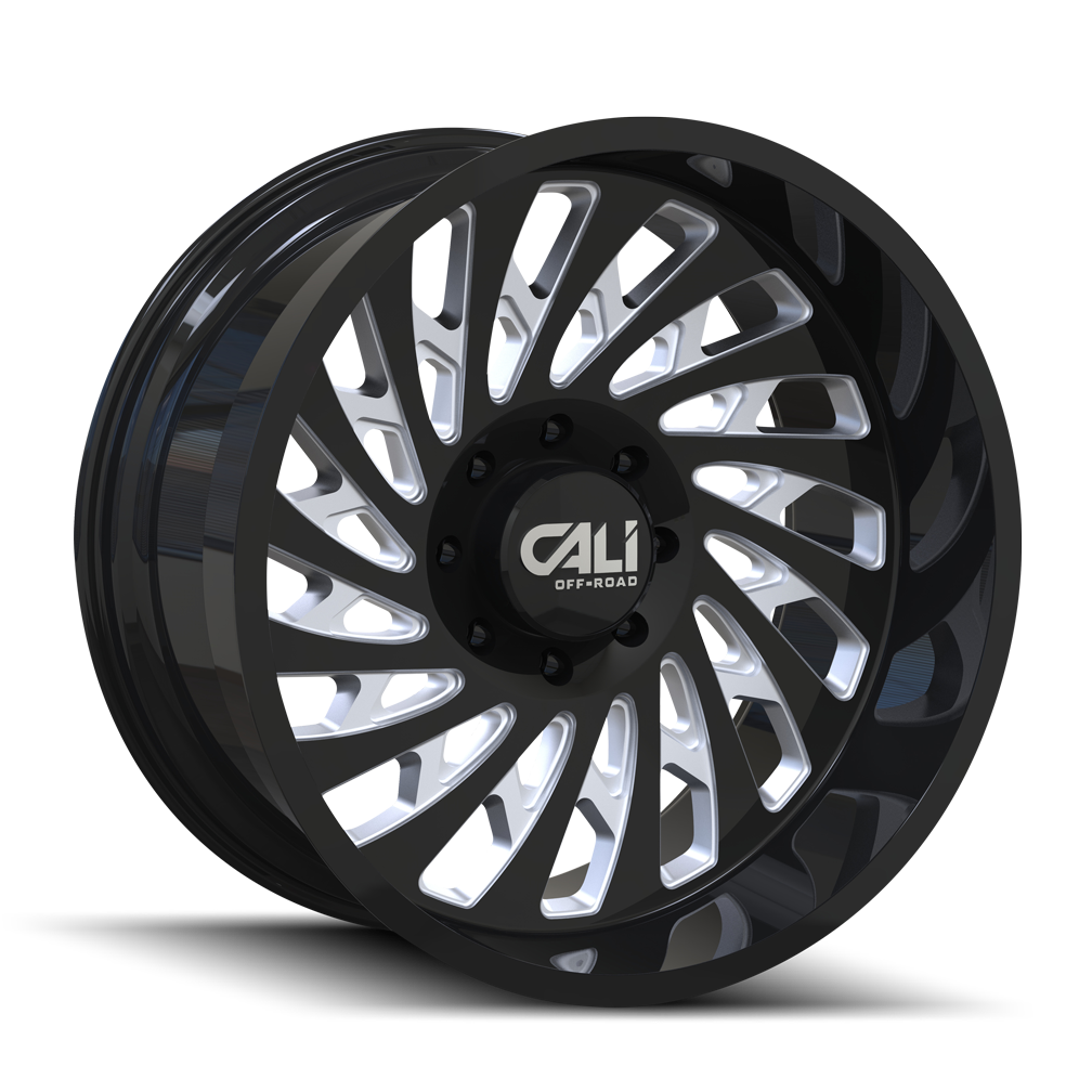 CALI OFF-ROAD SWITCHBACK 9108 20X9 0MM 8x170 130.8MM GLOSS BLACK/MILLED