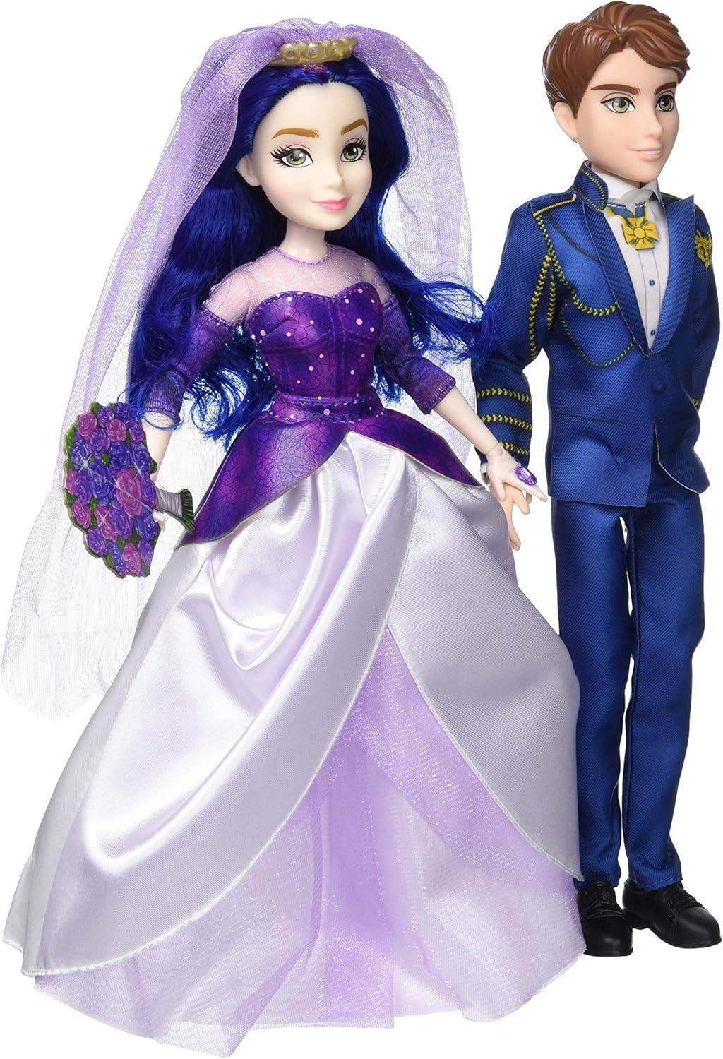 Disney Descendants Mal and Ben Dolls, Inspired by Disney the Royal Wed