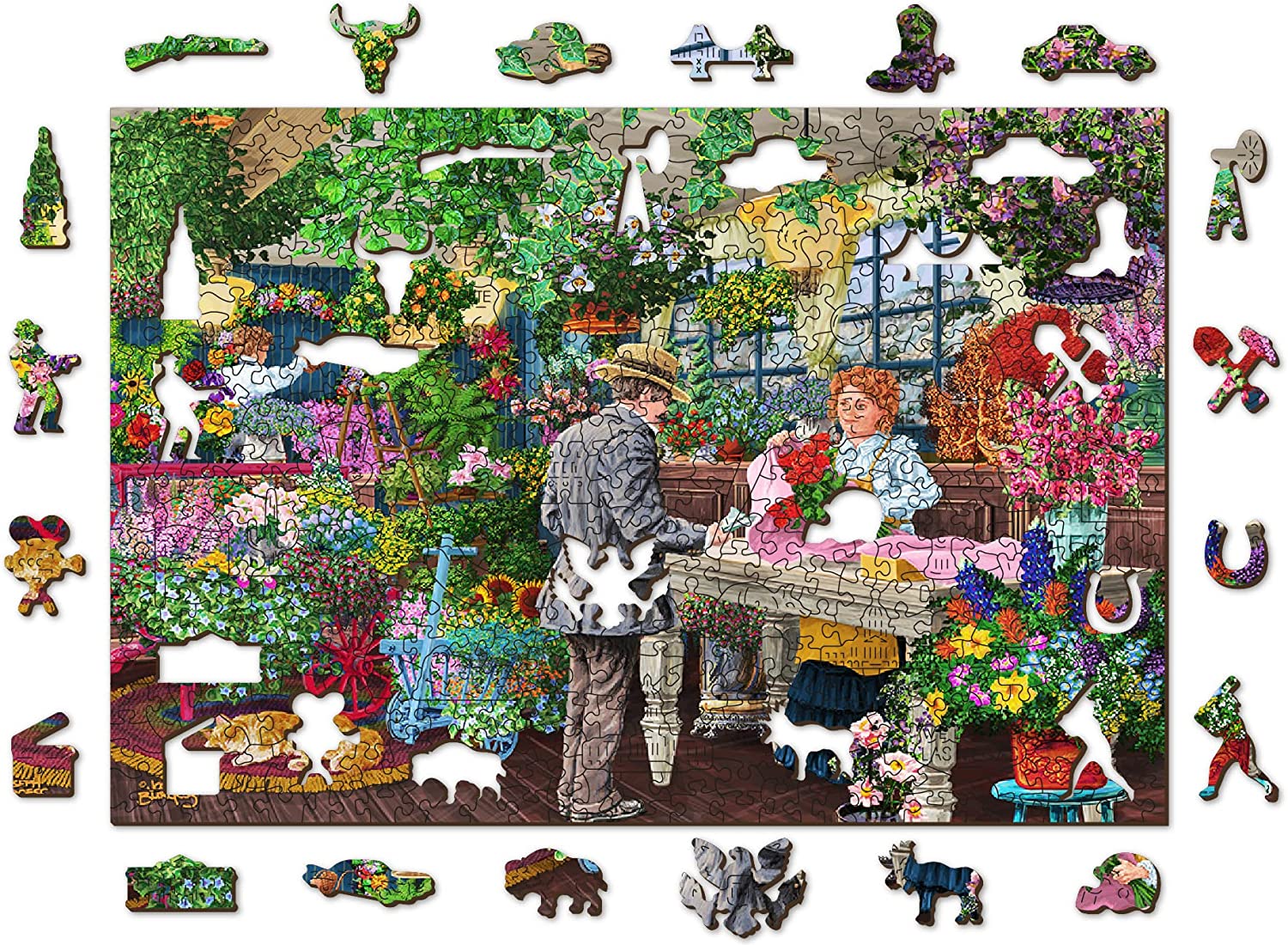 The Florist Wooden Jigsaw Puzzle