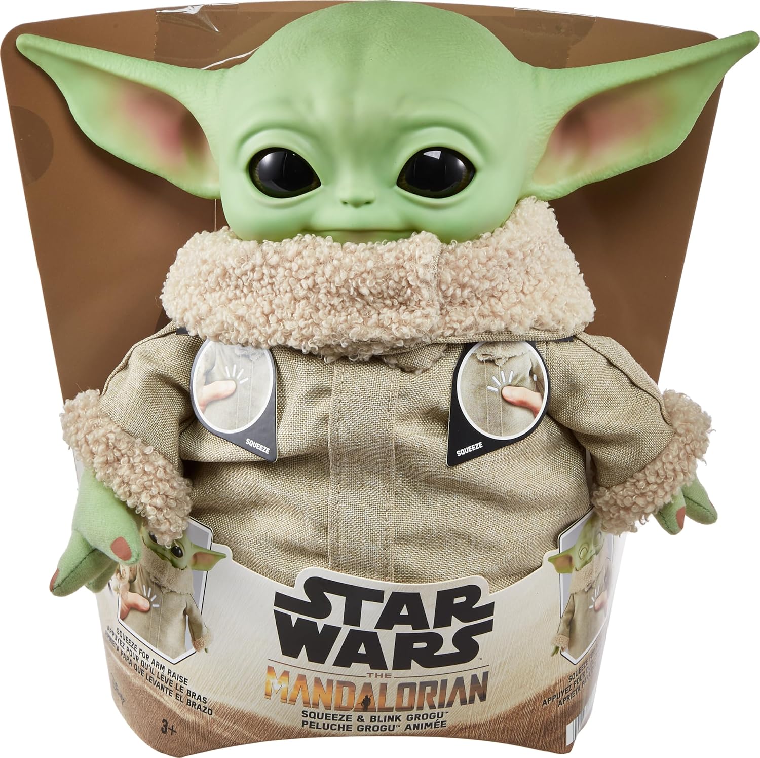 Star Wars Grogu Squeeze & Blink With Sounds Plush