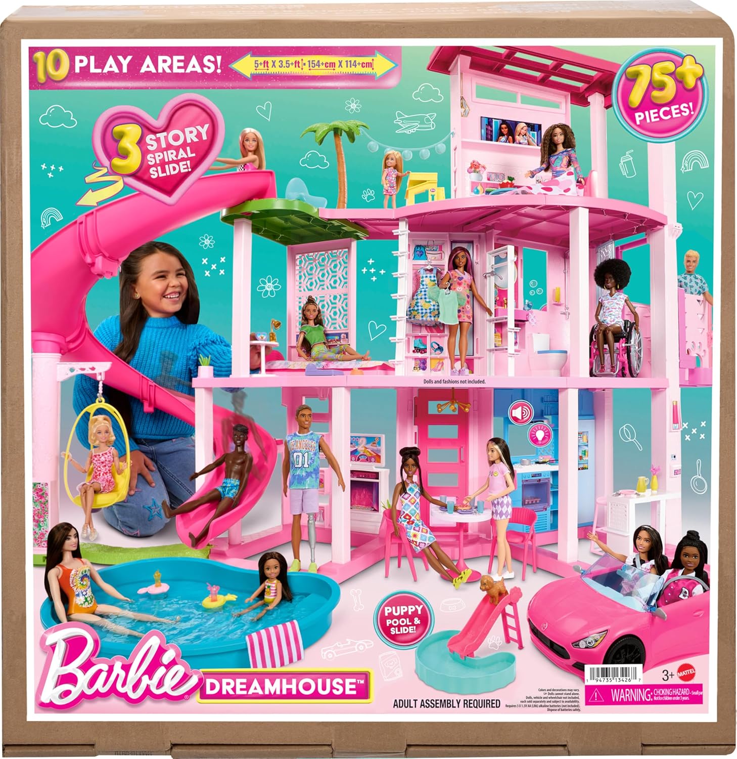Barbie Latest Dreamhouse | Pool Party Doll Playset