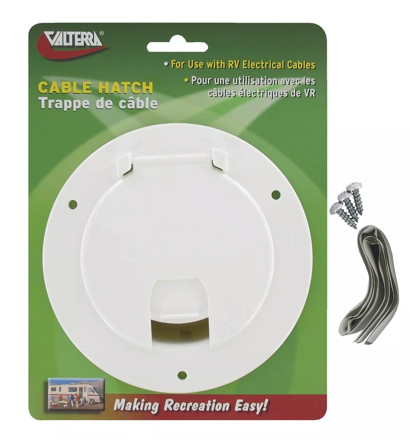 Valterra | Cable Hatch | Large Round | A10-2135VP | White