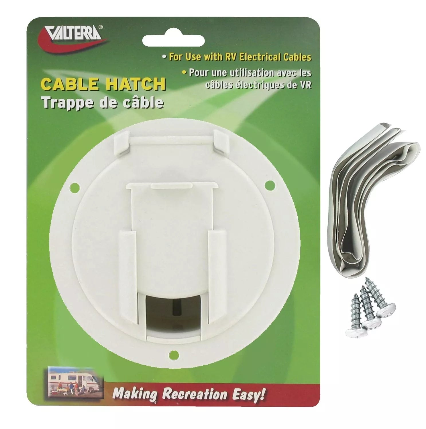 Valterra | Cable Hatch | Medium Round | A10-2137VP | White