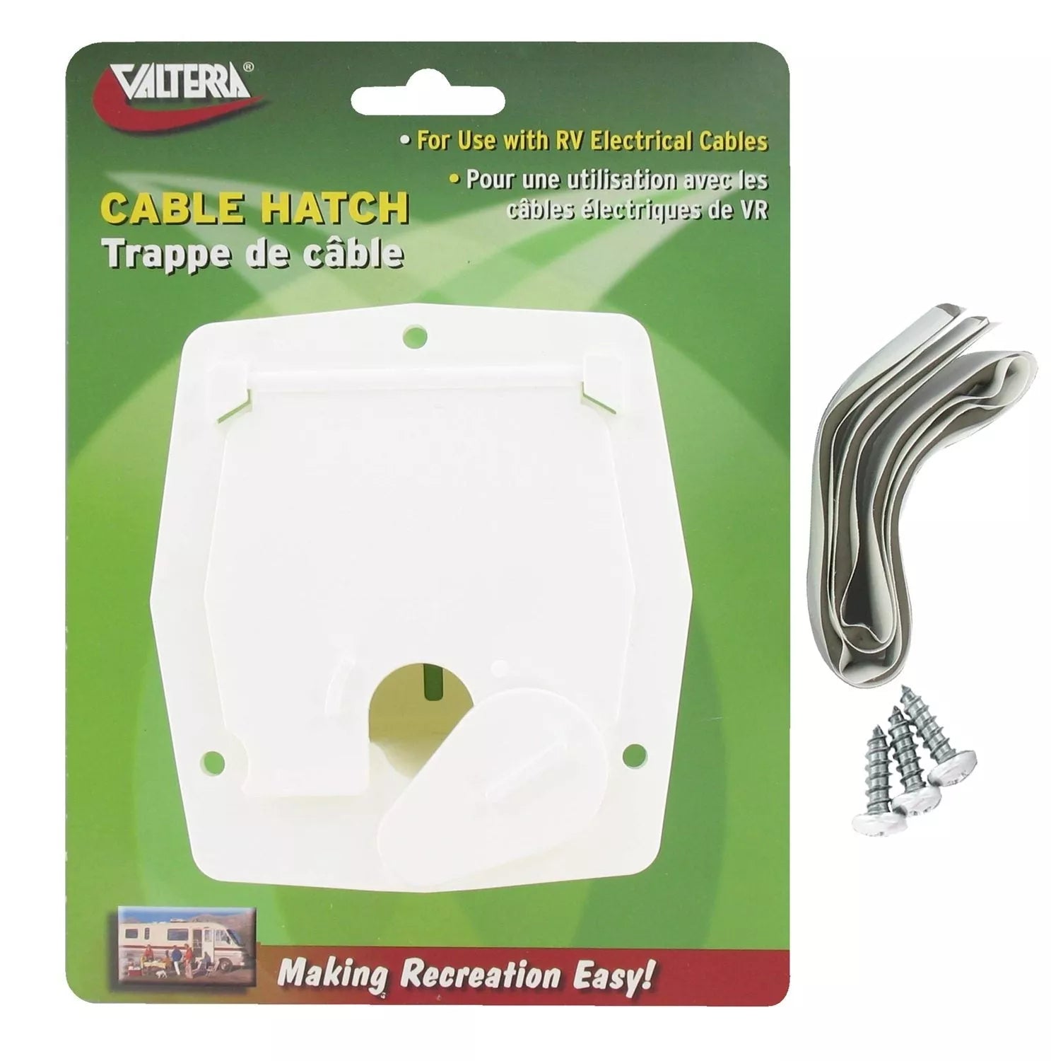 Valterra | Cable Hatch | Small Square | A10-2143VP | White
