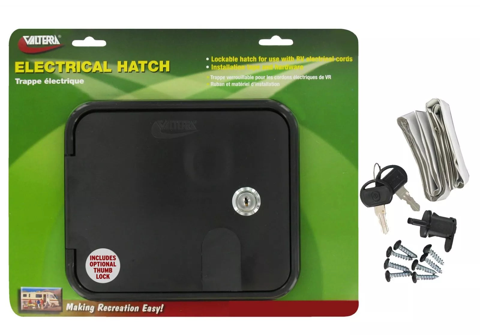 Valterra | Cable Hatch | Medium Square | A10-2150BKVP | Black